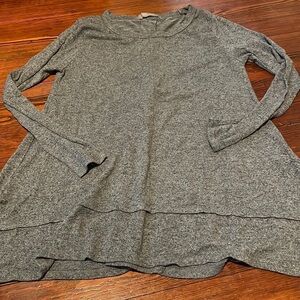 Coin 1804 Women’s Gray Long Sleeve Shirt Size S